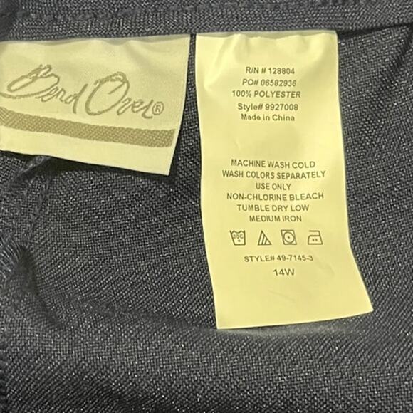 Bend Over‎ Pull On Chino Trouser Pants Navy Blue Size 14W New - Picture 2 of 6